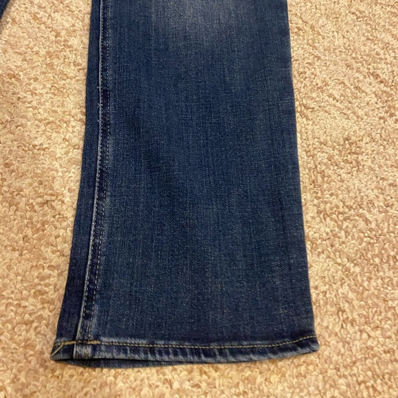 Lee SLIM FIT STRAIGHT LEG PULL ON JEAN size 18 short mid rise dark wash - Picture 3 of 6